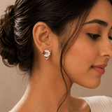 Ladybug Daisy Hoop Earrings