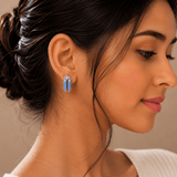 Aurora Prism Enamel Hoop Earrings