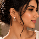 Crystal Baguette Stud Earrings