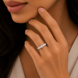 Five Stone CZ Adjustable Ring