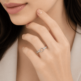 Rectangle Link Adjustable Ring