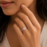 Classic Solitaire Adjustable Ring