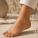 Silver Snake Chain Anklet