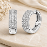 Celeste Pavé Hoop Earrings
