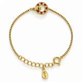Ruby Crystal 925 Bracelet