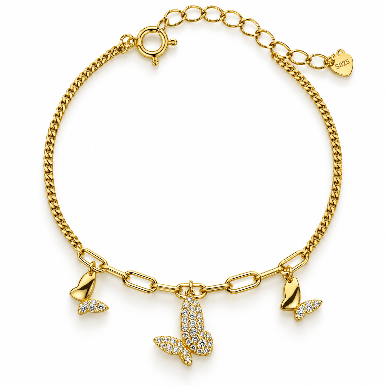 Butterfly Charm Bracelet