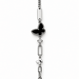 Black Butterfly Charm Bracelet