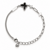 Black Butterfly Charm Bracelet