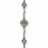 Elegant Floral Crystal Bracelet