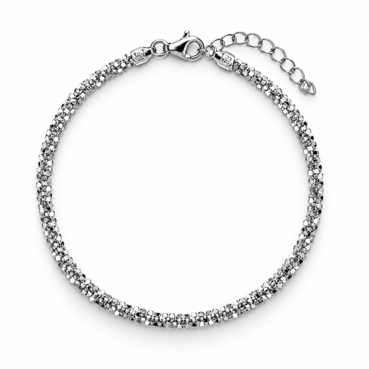 Silver Beaded Bracelet