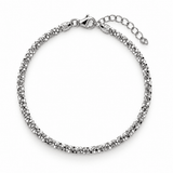 Silver Beaded Bracelet