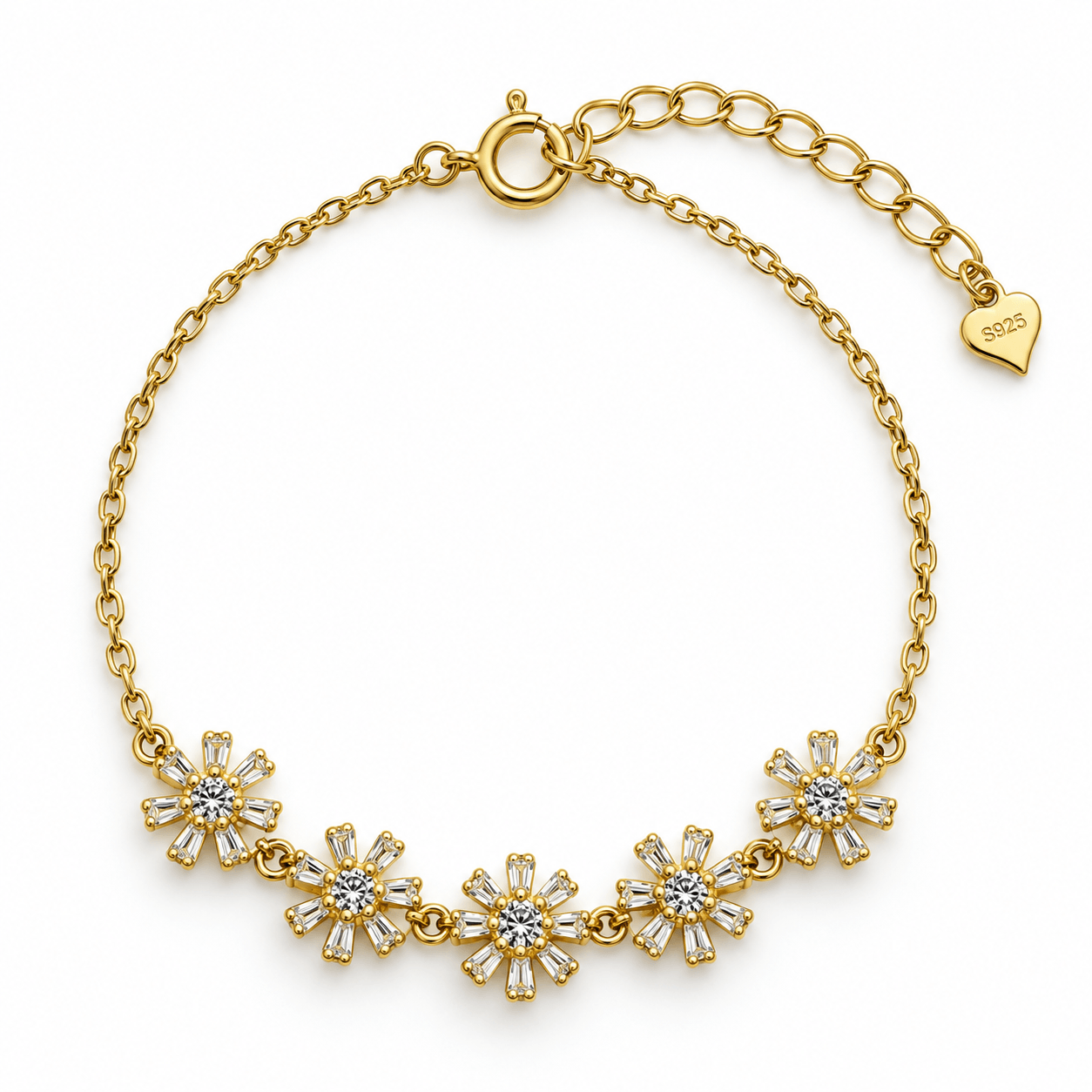 Floral Charm Bracelet