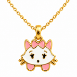 Kitty Bow Pendant Necklace