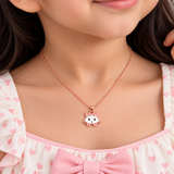Kitty Bow Pendant Necklace
