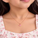 Pink Whale Pendant Necklace