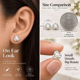 Pearl & Sparkle Flower Stud Earrings