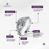 Antique Austrian 925 Sterling Silver Engagement Ring for Girls