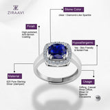 Glamira Jonasia Blue Sapphire 925 Sterling Silver Couples Ring