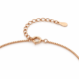 Delicate Gold Tone Chain Bracelet with Square CZ Charm and Dangle Accents