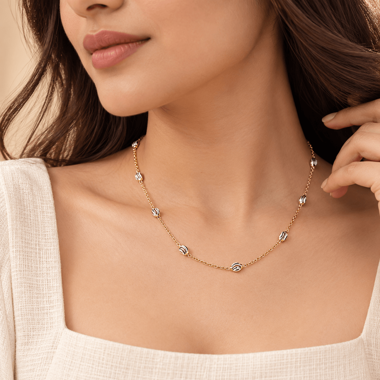 Dual-Tone Bead Chain