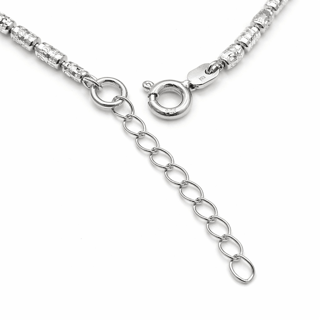 Elegant Silver Tone Tennis Bracelet with Sparkling CZ Stone Detailing
