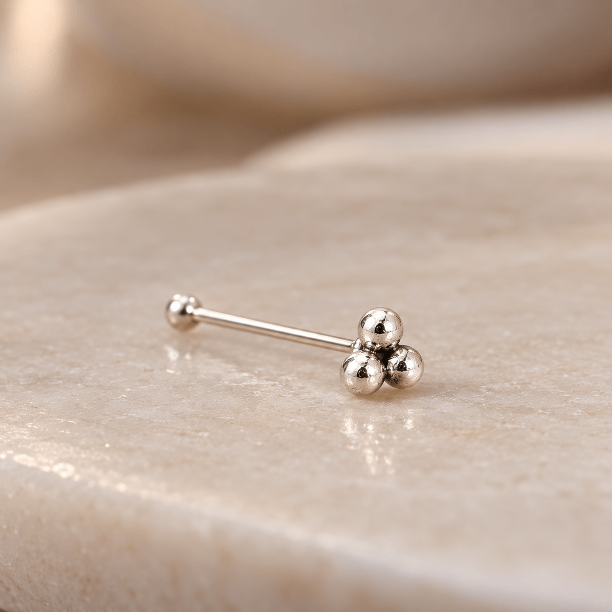 Triple Ball Nose Pin