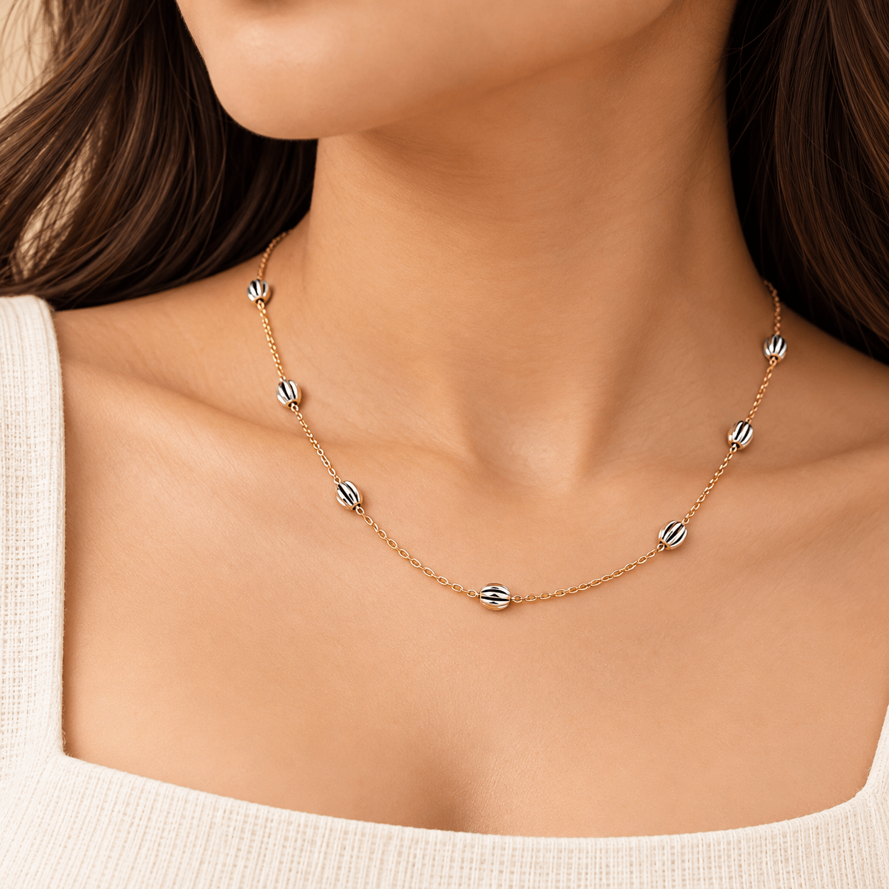 Dual-Tone Bead Chain