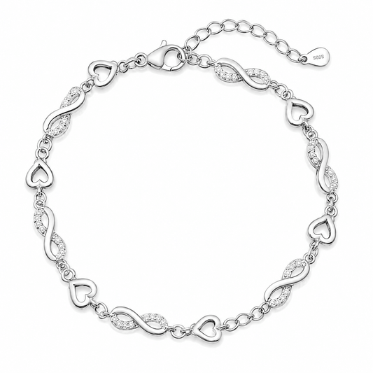 Heart & Infinity Link Bracelet