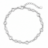 Heart & Infinity Link Bracelet