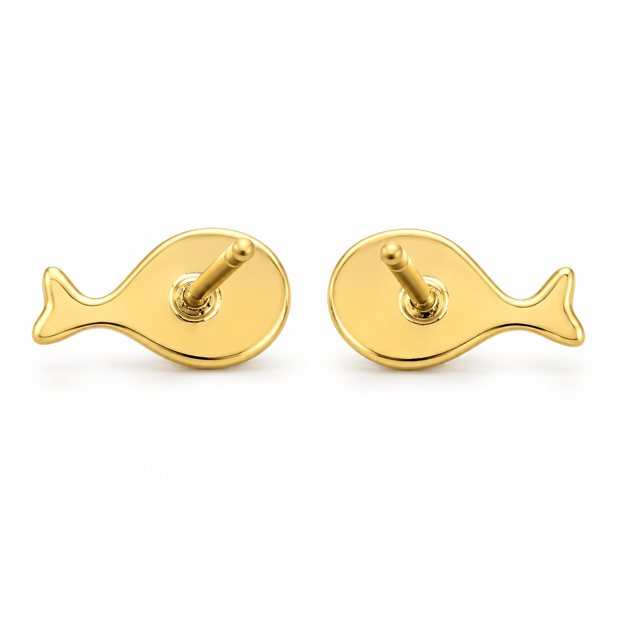 Pink Whale Earrings