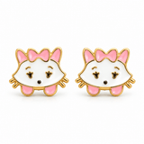Kitty Bow Stud Earrings