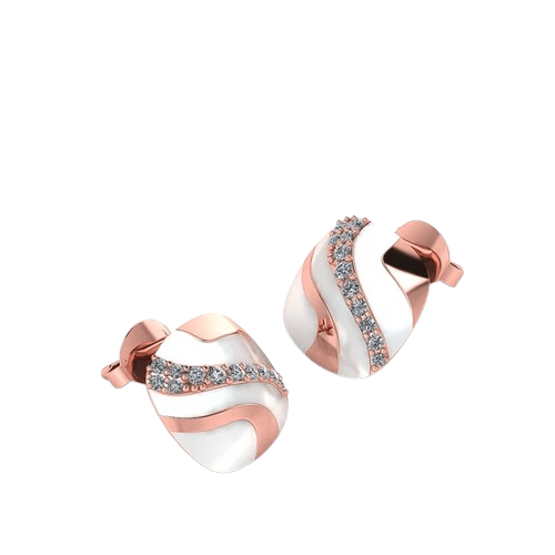 RoseEdge Square Studs