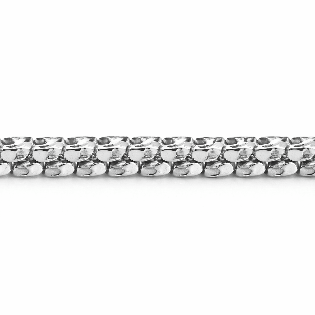 Minimal Silver Tone Sleek Chain Anklet with Secure Clasp Closure