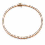 Premium Gold Tone Tennis Bracelet with Sparkling CZ Stone Line Design