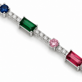 Rainbow Gemstone Tennis Bracelet