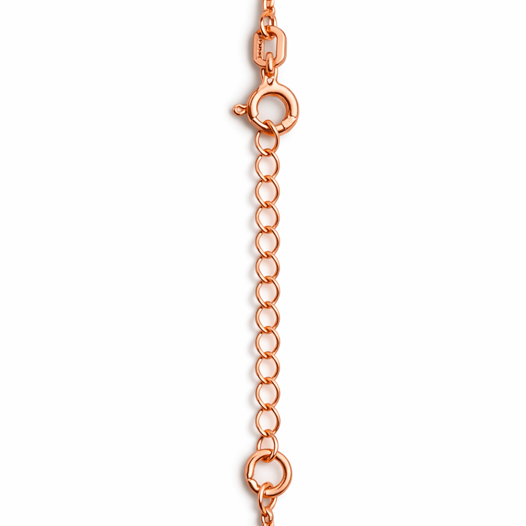 Rose Gold Tone Swan Heart Pendant Necklace with Sparkling Stones