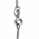 Silver Tone Antler Heart Pendant Necklace with Sparkling CZ Stone