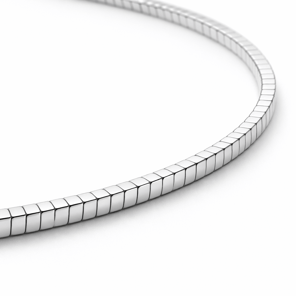Silver Tone Minimal Box Chain Anklet with Sleek Modern Finish