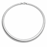 Silver Tone Thick Snake Chain Smooth Rounded Bold High Shine Design