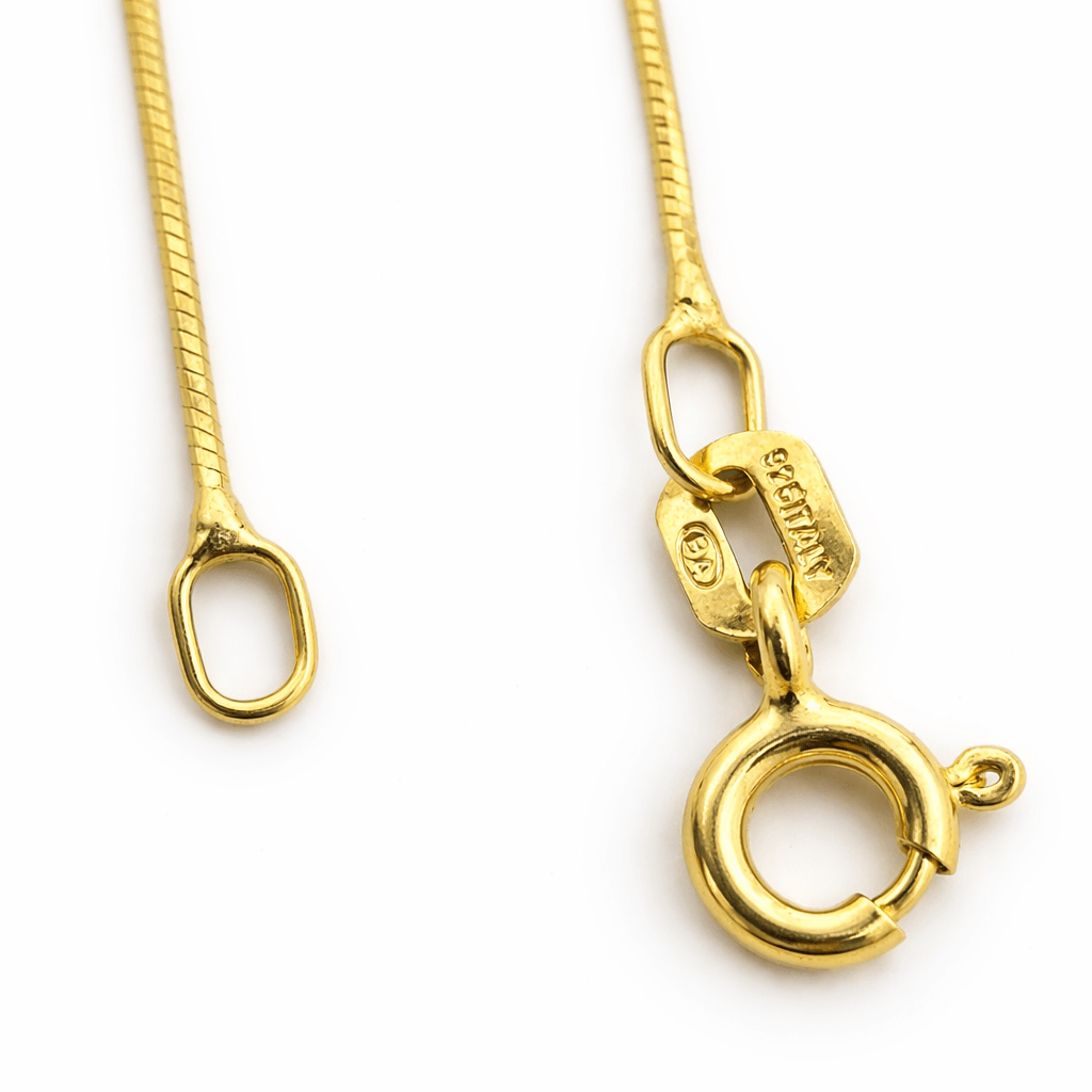 Tri Tone Snake Chain Sleek Minimal Multi Color Shine Chain Design