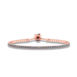 Rosara Tennis Bracelet – Rose Gold & 925 Sterling Silver
