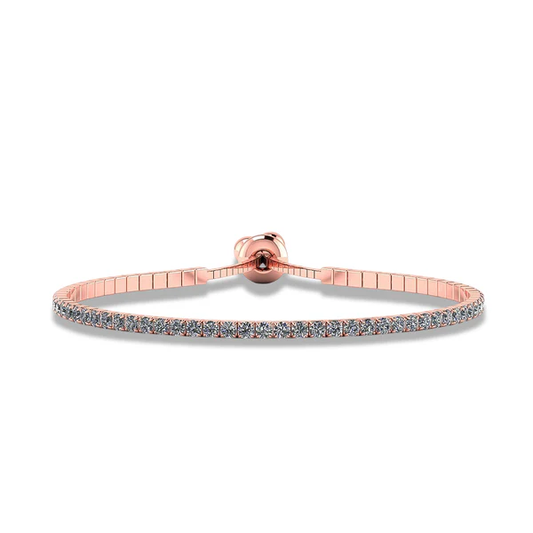 Rosara Tennis Bracelet – Rose Gold & 925 Sterling Silver