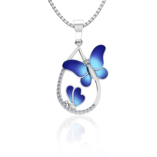 Velura Butterfly Pendant – 925 Sterling Silver