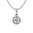 Celistra Halo Pendant – 925 Sterling Silver