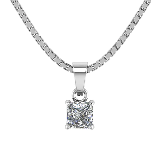 Aurelia Solitaire Pendant – 925 Sterling Silver