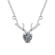 HeartAntler Pendant – 925 Sterling Silver