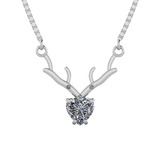 HeartAntler Pendant – 925 Sterling Silver