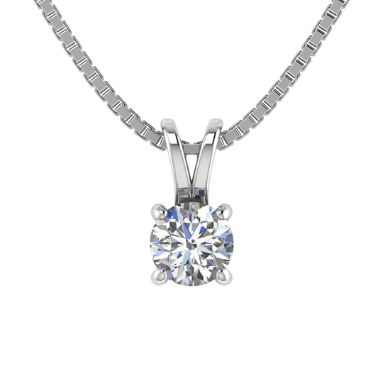 Solyn Solitaire Pendant – 925 Sterling Silver