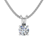 Solyn Solitaire Pendant – 925 Sterling Silver