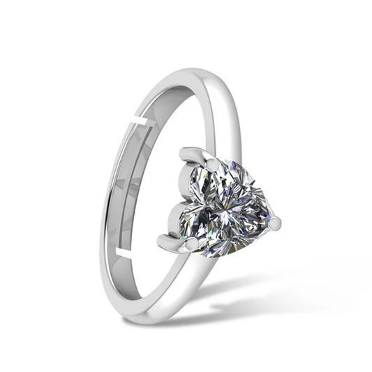 Aurelia Heart Ring – 925 Sterling Silver